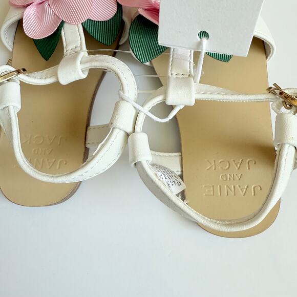NEW Janie and Jack Bunny Pink Flower Sandal Girls 5 - Picture 10 of 10